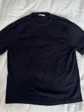 Suitsupply Black Short-Sleeve Crewneck Tee